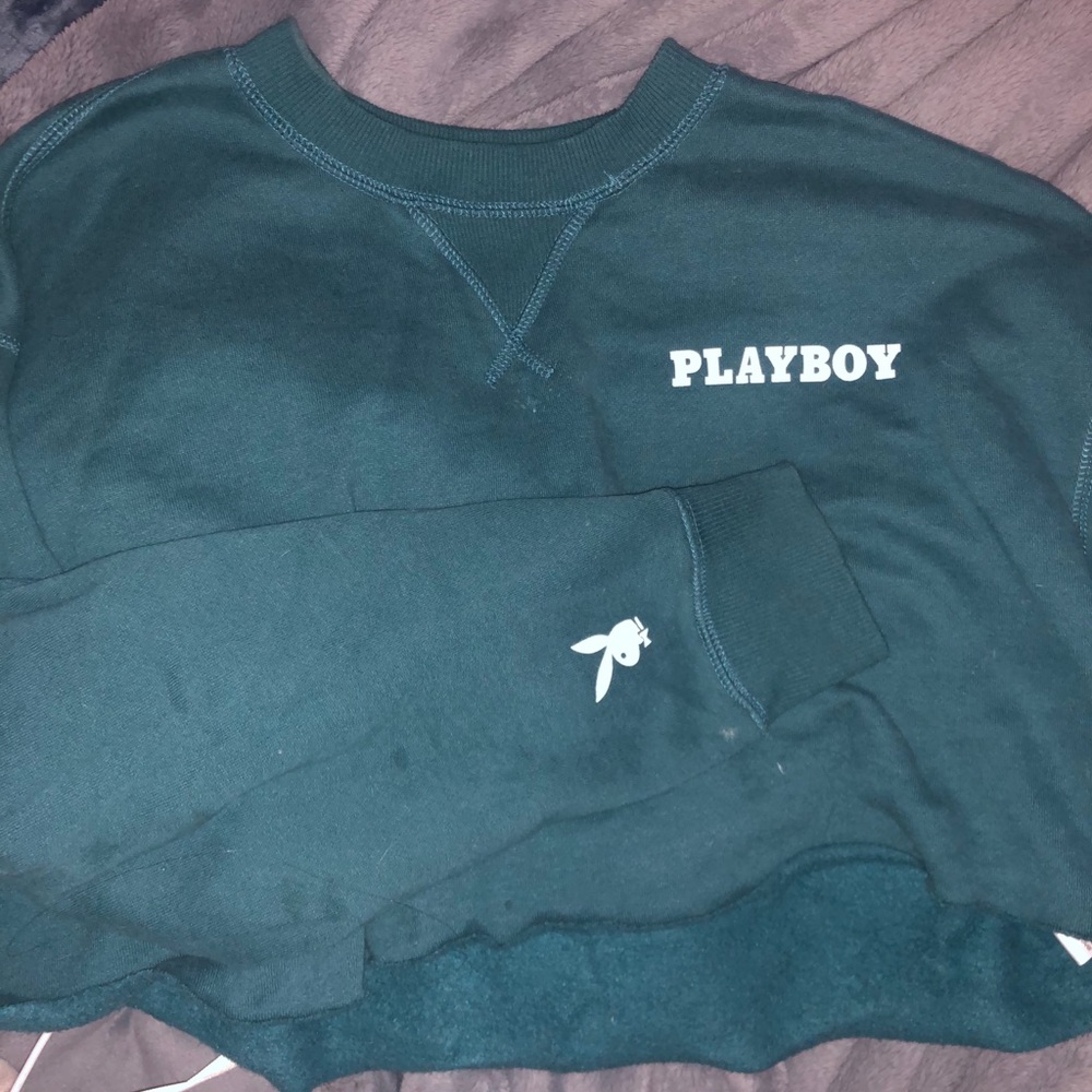 playboy bunny cropped hoodie